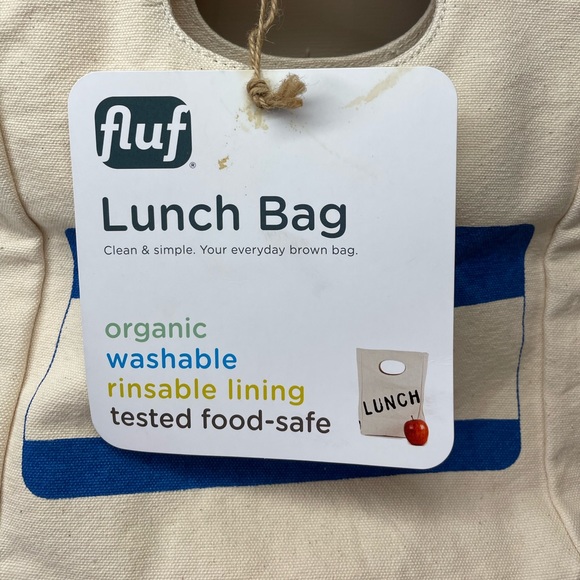 Fluf lunch bag 🛍️ “hello my name is” 🩵 - Picture 3 of 9